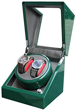 YANYUESHOP Cajas enrolladoras de Relojes, Relojes mecánicos automáticos, Caja de bobinado con Motor Giratorio, bobinadora de Relojes, Caja de exhibición para Relojes