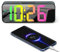 OWYELO Wecker Digital, Tischuhr mit 2 Alarme, RGB-Nachtlicht mit 11 Farben LED-Anzeige, Digital Uhr mit Automatische Dimmung, USB-C-Ladeanschluss(1,5M), Kompaktuhr für Schlafzimmer