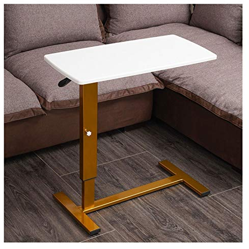 SFNIOKFG Betttisch mit Rollen, Sofa-Betttisch, tragbarer Bettstuhl, Tisch, Bett, Sofa, Beistelltisch, Snacktisch, Büro, Konferenzraum (weiße Tafel, 80 x 40 cm)