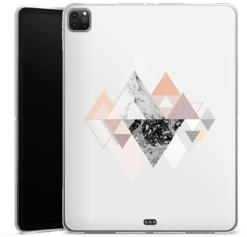DeinDesign Coque en Silicone Compatible avec Apple Apple iPad Pro 12.9 5. (2021) Coque Coque pour Tablette Artère Géométrique Graphique