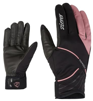 Ziener Damen URTA Langlauf/Nordic/Crosscountry-Handschuhe | Winddicht, atmungsaktiv, enganliegend, Rose Blossom, 7,5