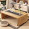 Chinesischer Tee-Bodentisch aus Bambus,japanischer Faltbarer Couchtisch,Altartisch Meditation,niedriger tragbarer zusammenklappbarer Tatami-Tisch for Wohnzimmer,Heimdekoration (Holz, 100*50*30cm)