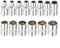 and Reliable 12 Point Socket Bit for Ratchet Wrench 1 4 Square Drive (7mm)