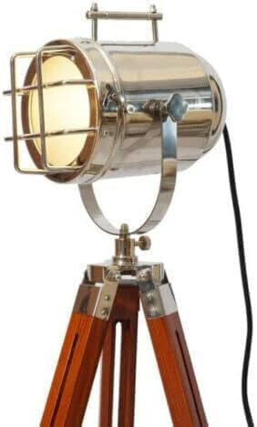Designer Nautical Spot Light Studio Tripod Floor Lamp Rustic Vintage Home Decor