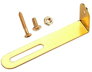 JECOMPRIS Förmiger Pickguard Montagehalter Mit Schrauben Goldene Halterung Für Gitarren Schwerer Für Wandmontage Und Stilvolle Präsentation