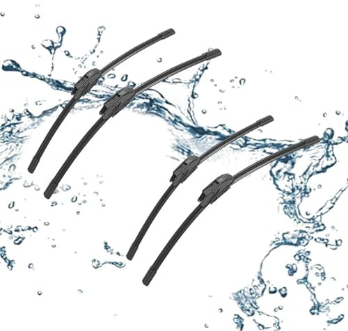 BMDBD 3 Piezas para N&issan para Juke F15 07.2010-2019 22 + 14 + 12 Escobillas del Limpiaparabrisas Trasero Delantero Accesorios para Cortadores De Ventanas Limpiaparabrisas