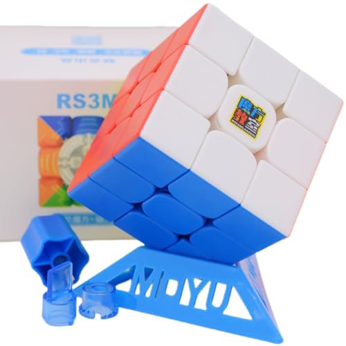 Bukefuno MoYu RS3M 2020 3x3 Magnetischer Zauberwürfel Moyu RS3M 3x3x3 2020 Speed Magic Würfel Stickerlos MFJS RS3 M 2020 Speed Würfel Puzzle