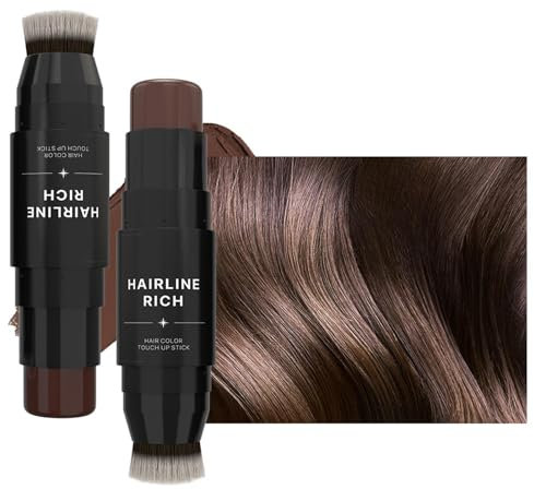 Temporäre Grauabdeckung – Korrektur grauer Haarwurzeln, Haarabdeckungsstift, Haarfarbe für graues Haar | Langanhaltender Farbstift zur Haarabdeckung bei Frauen für Erwachsene, Freunde und Kosmetikerin
