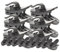 KAILIKETIY 15pcs Microphone Clip Clips for Microphone Wire and Earphone Cable Mounting Secure Clothing Attachment for Lapel Mics for Presentations and Recordings