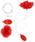 Sosoport 2 Pcs Lustige Streichspielzeug Trick Für Kinder Und Erwachsene Für Aprilscherz Und Halloween Streiche Realistische Künstliche Rosenblumen -Blumen -wasserroten