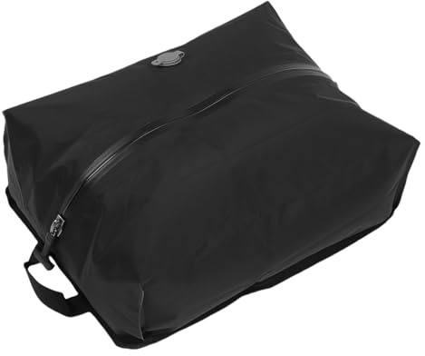 Yechiry Sac de Compression à Vide, Sac à Vide à à 16L de Rangement à épreuves TPU TPU Économiseur D'espace avec une Vanne de Phoque Facile pour le Camping de à Dos (BLACK)
