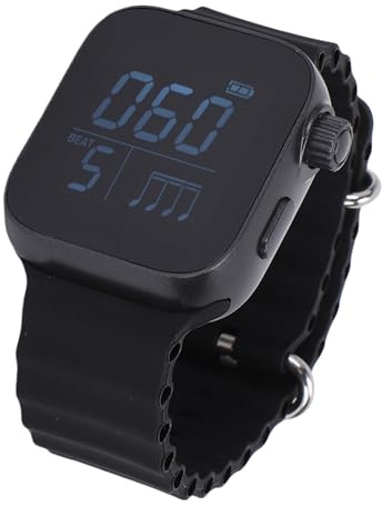 Cuifati Metronome Watch, Wearable Vibrating Metronome Wrist Watch, Adjustable 40-240bpm, Electronic Digital Metronome for Beginners Musicians Exerciser