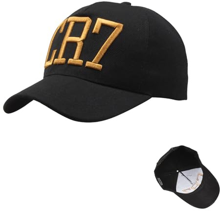 MVOLEGDE 1 Stück Baseballcap,Schwarz Baseball Cap,Trendy Baumwollmütze | Kids Baseball Hat Jungen Verstellbare Cap,für Kinder und Erwachsene Geschenk Jeden Anlass