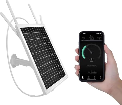 15W Modem Router 4G LTE Alimentato a Energia Solare,Ripetitore WiFi Solare da Esterno, Amplificatore di Segnale Wireless a 2,4 GHz con Router WiFi, Batteria da 26000 mAh, Impermeabile IP66
