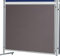 FRANKEN Stellwandtafel ECO, Trennwand aus Filz, pinnbar, beidseitig verwendbar, mit Aluminiumrahmen, Notiztafel zur Kombination mit Säulen, 120 x 150 cm, Filz grau, EL-UTF15 12