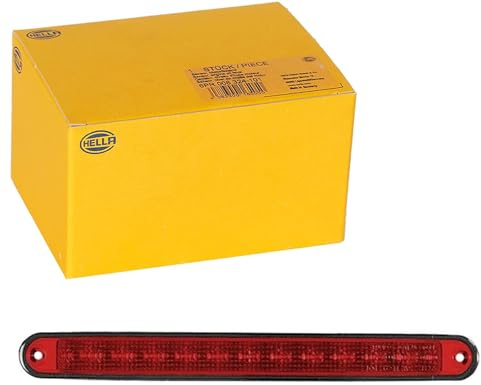 HELLA 2DA 959 071-537 Zusatzbremsleuchte - LED - 12V - Einbau - Lichtscheibenfarbe: rot - LED-Lichtfarbe: rot - Kabel: 2500mm - Stecker: offene Kabelenden - hinten