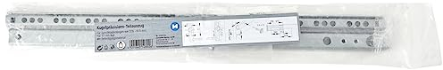 Metafranc Kugelpräzisionsteilauszug - 374 mm Länge - 17 mm Nut - 10 kg Tragkraft - Leichtes Laufverhalten - Mit Auszugsanschlag/Rollenauszug/Schubladenauszug/Schubladenschienen/380769