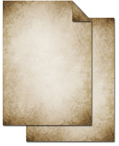 Logbuch-Verlag 25 Blatt Briefpapier A4 vintage Motivpapier braun marmoriert beidseitig Druckerpapier Schreibpapier Nostalgie