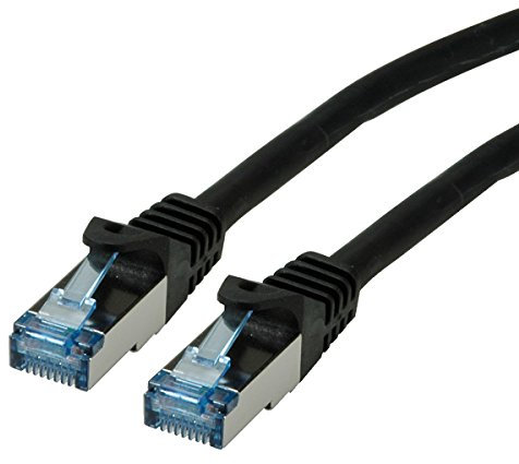 ROLINE Cordon LAN Cat 6A | Component Level | Câble réseau S/FTP Ethernet avec connecteur RJ45 | noir 20 m