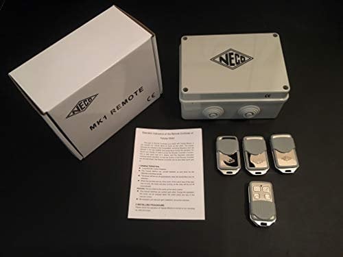 Neco MK1) Remote Control System for Roller Shutters/Garage Doors + 4 Remotes