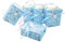 JZK 24 x Blau Gastgeschenk Süßigkeiten Schachtel mit Babyflasche Muster für Baby Mädchen Geburtstag Taufe Neugeborenen Babyparty Baby Shower Kinder Party