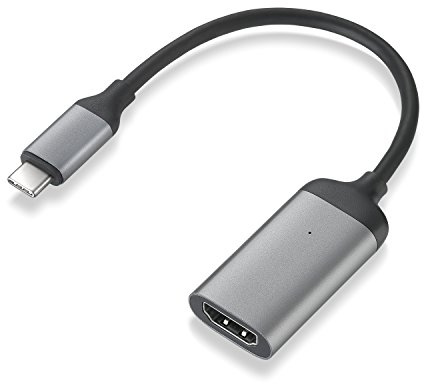 MINIX NEO C-HD High Speed USB-C auf HDMI Adapter für Windows/ MacOS/ ChromeOS, Space Grau