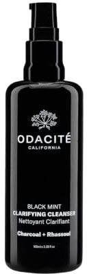 Odacite Black Mint Charcoal & Rhassoul Clarifying Cleanser 100ml