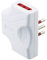 Tripla extrapiatta 10A bianco