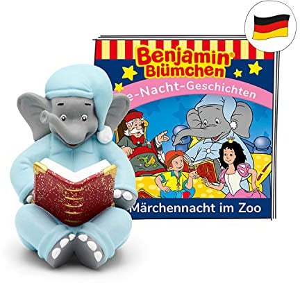 tonies Hörfiguren für Toniebox, Benjamin Blümchen – Die Märchennacht im Zoo, Hörspiel mit Gute-Nacht-Geschichten für Kinder ab 3 Jahren, Spielzeit ca. 44 Minuten