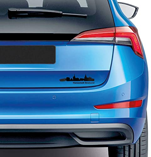 Auto-Dress Hansestädte, Heck-Auto-Aufkleber 20cm x 6cm (Hansestadt Stralsund, Farbwunsch)