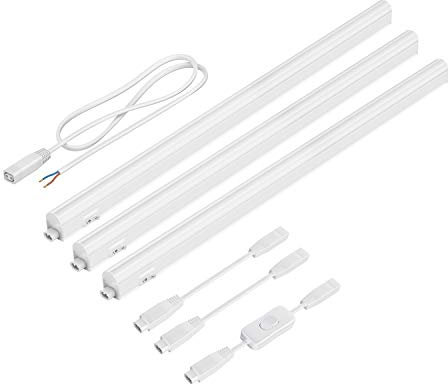 parlat LED Unterbau-Leuchten Rigel, je 57,3cm, mit Schalter (warmweiß, 24,315W, je 790lm, 130°) 3er Set