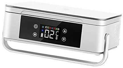 CGOLDENWALL 2–8 ℃ Insulinkühler, Kühlbox, tragbar, große Kapazität, 4–6 Stunden, LED-Display, Touchscreen, für Auto, Zuhause, Reisen, Camping (mit einer Batterie)