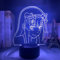 Anime 3d Lampe Zero Two Figure Illusionslicht Manga Geschenk LED Nachtlicht Liebling In der Franxx Kids Girls Schlafzimmer Dekor Licht-FL01_16 Farben mit Fernbedienung