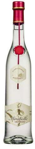 Obstbrand Mirabelle 0,5l (40% Vol) Edler Mirabellenbrand | Samtiger Brand aus sonnenverwöhnten Mirabellen | 500ml Flasche | Schwechower Brennerei (1229)
