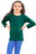janisramone® Kids T Shirts - Casual Boys Long Sleeve T Shirt - Round Neck Girls School Shirts, Stretchy Comfortable Boys Girls Long Sleeve Top Bottle Green