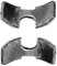 cyclingcolors 2x Segmentteil Korpusverbinder Halbmondmuttern Muttern Möbel Rund 38mm Stahl Schrauben 7mm 8mm Antik Vintage Bett Halbmond