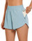 CRZ YOGA Damen Kurz Sporthose Laufhose High Waist Fitness Sport Shorts Kurze Hose mit Reißverschlusstasche Hellgraublau 40