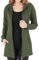Tuopuda Donna Felpe con Cappuccio Giacca Elegante Scollo a V Top Manica Lunga Cardigan Felpe con Zip 2 Tasche Autunno Invernali Sweatshirt Cappotto Eleganti Pullover Hoodie Jumper, Verde, M