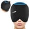 ComfiTECH Head Ice Pack Wrap mit oberer Abdeckung, Kühlgelmütze, Größe M, Schwarz