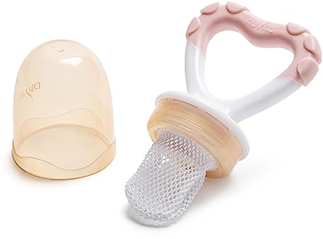 Nuvita 1417 - Alimentador y Masajeador de Encías 2 en 1 - Flavorillo - Rosa