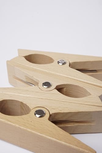 Accessories Clips especiales grandes de madera para playa, pinzas para playa, pinzas de ropa, pinzas de playa, yate, cochecito, accesorios, regalo (4, pequeño)