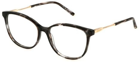 Escada Damen Eyeglass Frame Vese09 Brown/Grey 53/15/135 Sonnenbrille, Braun/Grau (Havana)