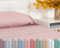 TRAMAS+ Bettwäsche-Set für Doppelbett, 160 x 200 cm, 100% Baumwolle, Bettwäsche, Bettlaken und 2 Kissenbezüge, Zertifiziert nach Oeko-TEX – Malve