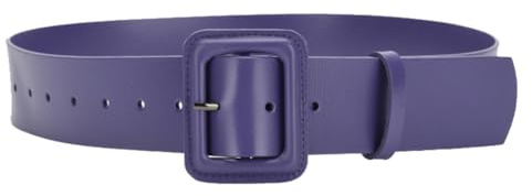 PACDE Cintura larga da donna, in pelle, alla moda, sottile, per vestito, da donna, con cintura in vita