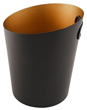Eis Eimer Eiskübel aus Edelstahl, 5 l, Weinkübel, Aufbewahrungswanne in Lebensmittelqualität for Getränke und Partys, schwarze Metallwanne, perfekt for Wein-, Champagner- oder Bierflaschen Eiskübel is