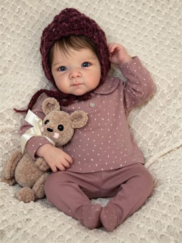Zero pam lebensechte Reborn-Baby-Puppen Mädchen 45 cm realistische Neugeborene Babypuppen Anatomisch Korrekte Reborn-Babys Aus Dem Echten Leben