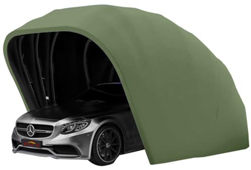 Generisch Robustes, vollautomatisches, einziehbares Carport-Vordach | tragbares Garagen-Aufbewahrungszelt für Auto, LKW, Boot | Outdoor-Unterstand