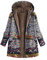 Ledermantel Damen Mit Kapuze Mit Taschen Herbstmantel Leo Jacke Damen Gefüttert Plus Größe Steppmantel Für Den Übergang Frauenmantel Ultraleichte Trapstar Jacke Weiße Fleecejacke Damen(4-Blue,L)