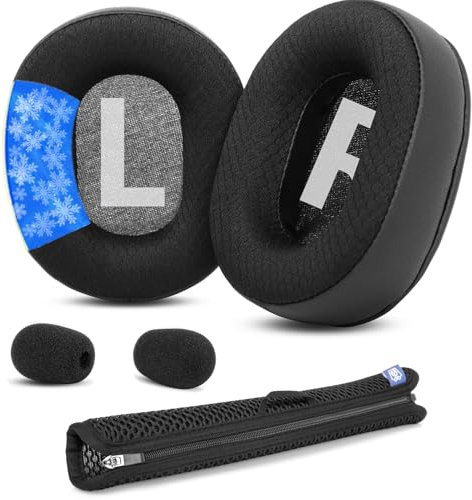 Kühlende Gel-Ohrpolster, Ersatz-Ohrpolster, kompatibel mit Logitech G Pro, G Pro X, G433, G233, G Pro X 2, Kopfhörer, Kopfband, Ohrmuscheln, Reparaturteile