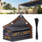 Lianxuia Tela de sombra de jardín de 3 x 6 m, 80% lona de malla negra con ojales reforzados, material HDPE para invernadero, jardín, planta de patio, gallinero, patio, pérgola